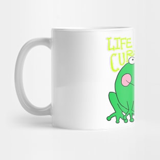 life in curiosity, frog Mug